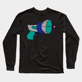 Blue and Green Alien Gun Long Sleeve T-Shirt